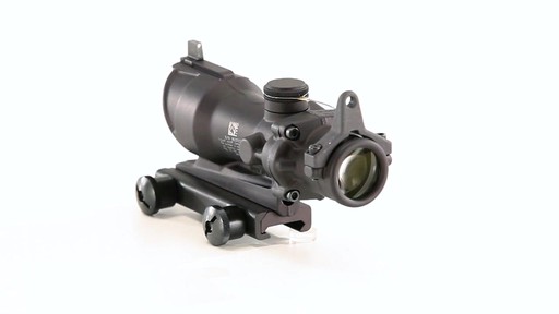 Trijicon ACOG 4x32mm Crosshair/Amber Center Reticle Rifle Scope .223 Ballistic 360 View - image 8 from the video